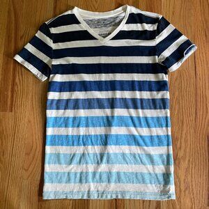 American Eagle Men’s Athletic Fit Striped V-Neck Short Sleeve T-Shirt Sz XSmall